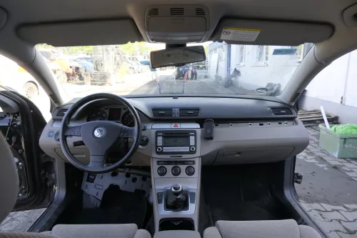 Passat 3C Mittelkonsole Verkleidung Radio Klappe Abdeckung Dekor silber edelstah (164577)