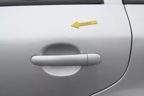 Skoda Octavia 1U5 Combi Kombi Variant Tür hinten links grau silber LF7T 9102 (164688)