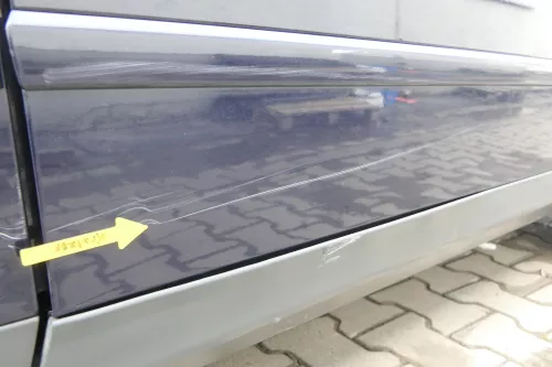 A4 B6 8E nur Türblatt Tür vorne rechts Beifahrertür blau lila LY5K Kombi+Limo (164727)