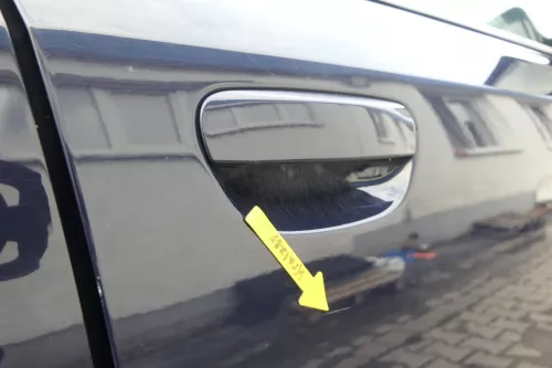 A4 B6 8E nur Türblatt Tür vorne rechts Beifahrertür blau lila LY5K Kombi+Limo (164727)