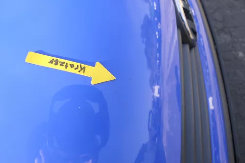 VW Polo 9N Motorhaube Klappe Haube vorne blau LA5F uni bis ca. Bj. 2004 (164816)