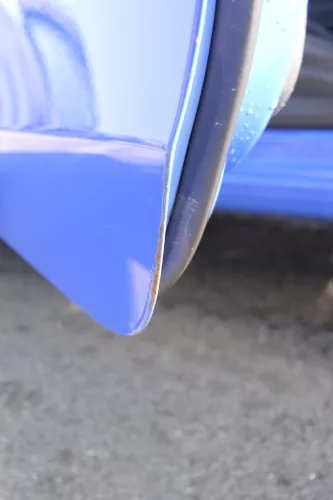 VW Polo 9N 9N3 Tür vorne links Fahrertür 2/3-Türer blau LA5F ohneAnbautei (164821)