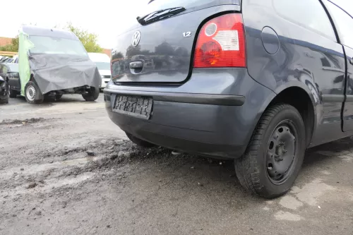 VW Polo 9N 9N3 Stoßstange Heckstoßstange hinten grau LC7V (164840)