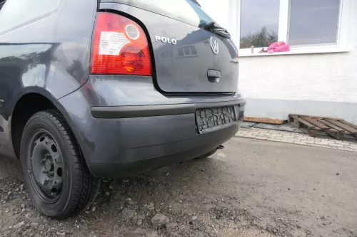 VW Polo 9N 9N3 Stoßstange Heckstoßstange hinten grau LC7V (164840)