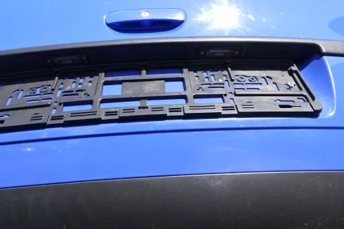 VW Polo 9N 9N3 Stoßstange hinten Heckstoßstange Stoßfänger blau LA5F (164852)