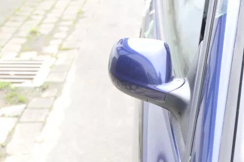 VW Passat 3B 3BG elektrischer Spiegel Außenspiegel rechts Glas blau LB5N
