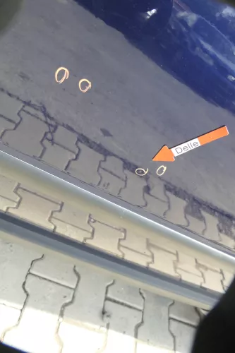 VW Passat 3B 3BG Kombi Variant Tür hinten links blau LB5N ohneAnbauteile (164955)