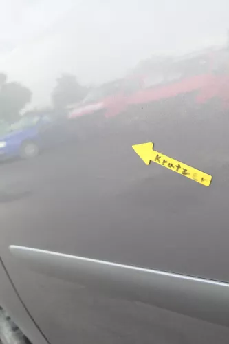 VW Touran 1T 1T3 Tür vorne links Fahrertür grau LD7X OHNE Anbauteile Cross (164967)