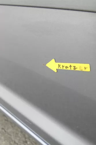 VW Touran 1T 1T3 Tür vorne links Fahrertür grau LD7X OHNE Anbauteile Cross (164967)