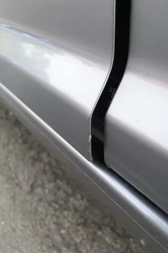 VW Touran 1T 1T3 Tür vorne links Fahrertür grau LD7X OHNE Anbauteile Cross (164967)