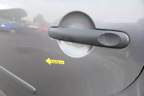 VW Touran 1T 1T3 Tür hinten links grau LD7X Cross (164968)