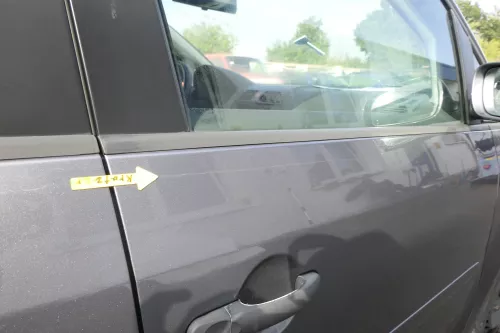 VW Touran 1T3 1T Tür vorne rechts Beifahrertür grau LD7X ohne Anbauteile (164971)