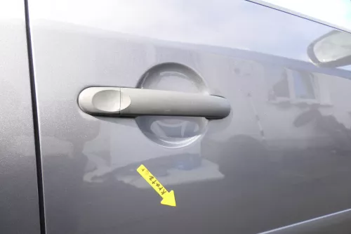 VW Touran 1T3 1T Tür vorne rechts Beifahrertür grau LD7X ohne Anbauteile (164971)