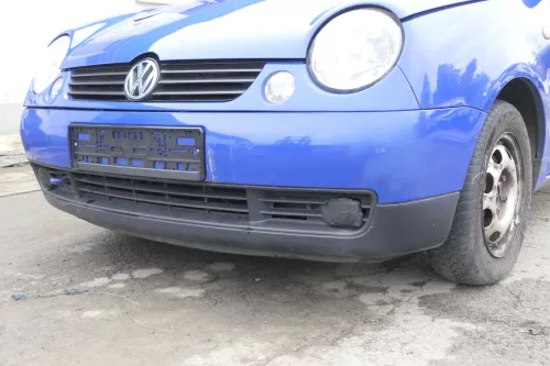 VW Lupo 6x Stoßstange vorne Frontstoßstange Stoßfänger blau LW5Z - MÄNGEL (164978)