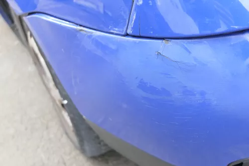 VW Lupo 6x Stoßstange vorne Frontstoßstange Stoßfänger blau LW5Z - MÄNGEL (164978)