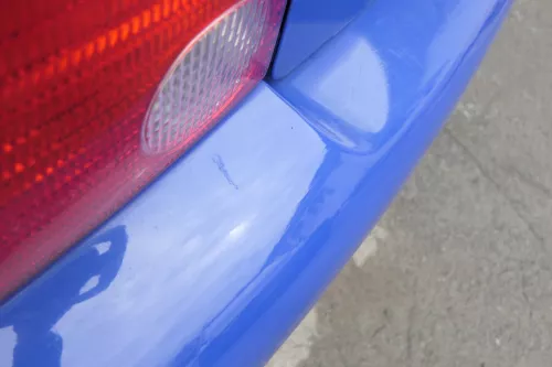 VW Lupo Stoßstange hinten Heckstoßstange Stoßfänger blau LW5Z (164982)