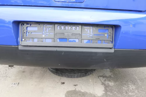 VW Lupo Stoßstange hinten Heckstoßstange Stoßfänger blau LW5Z (164982)