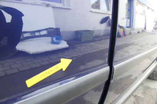 VW Passat 3B 3BG 3B6 Kombi Avant Tür hinten rechts mit Scheibe blau LB5N (164995)