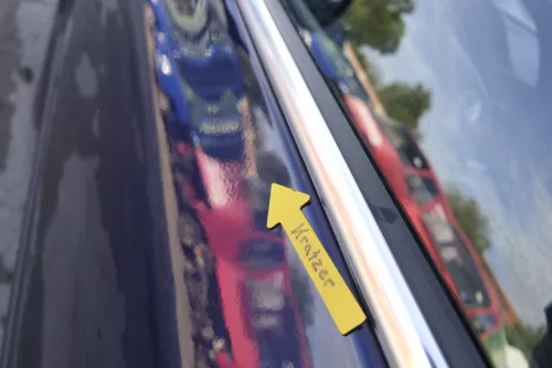 VW Passat 3B 3BG 3B6 Kombi + Limo Tür vorne links Fahrertür blau LB5N ohneAnbaut (164997)