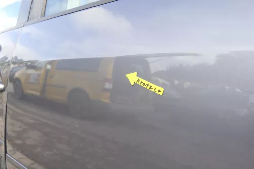 VW Touran 1T 1T3 Tür hinten links grau LD7X Cross (165014)