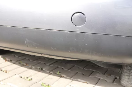 VW Touran 1T Stoßstange hinten Heckstoßstange Stoßfänger grau LD7X (165015)