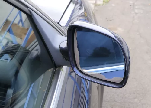 Audi A6 4B Spiegel Außenspiegel rechts elektrisch blau LZ5T + Glas (165079)