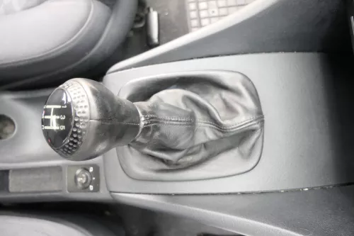 Audi A6 4B Schaltknauf Schaltsack Schaltknüppel original 5-Gang Leder schwarz (165083)