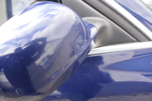 VW Passat 3B 3BG elektrischer Spiegel Außenspiegel rechts Glas blau LB5N (165113)