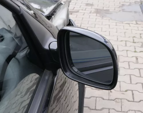 VW Golf 4 Bora manueller Spiegel vorne rechts Außenspiegel schwarz LC9Z bla Glas (165172)