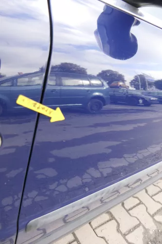 Passat 3B 3BG 3B6 Kombi + Limo Tür vorne links Fahrertür blau LA5E ohneAnbaut (165232)
