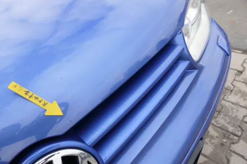 VW Golf 4 Motorhaube Haube Klappe vorne blau LW5Y (165315)