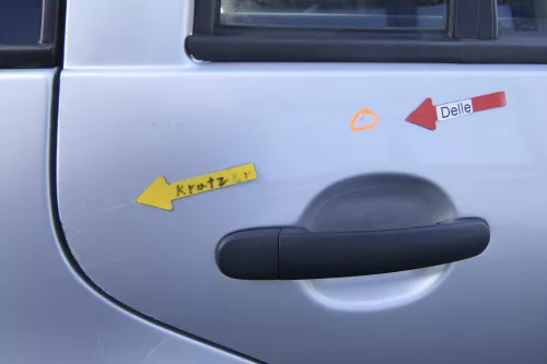 VW Golf 4 Bora Tür hinten rechts nur Kombi / Variant silber LA7W -ohne Anbauteil (165357)