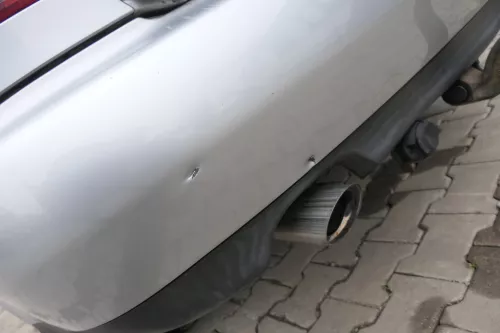 Audi A4 B5 Limousine Stoßstange hinten Heckstoßstange silber grau LY7M biscaBj99 (165397)