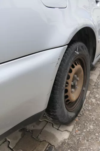 Audi A4 B5 Limousine Stoßstange hinten Heckstoßstange silber grau LY7M biscaBj99 (165397)