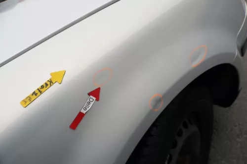 VW Passat 3B Kotflügel vorne rechts silber LB7Z grau (165509)