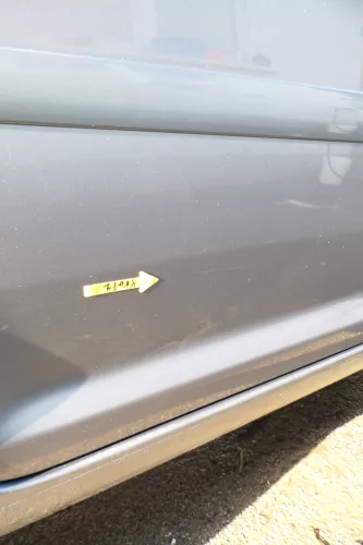 VW Touran 1T 1T3 Tür hinten rechts grau LD7X - ohne Anbauteile (165556)