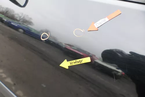 VW Polo 9N 9N3 Tür vorne links Fahrertür 2/3-Türer schwarz L041 ohneAnbautei (165658)