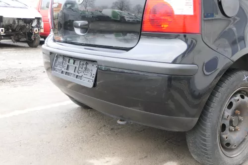 VW Polo 9N 9N3 Stoßstange hinten Heckstoßstange Stoßfänger schwarz L041 (165661)