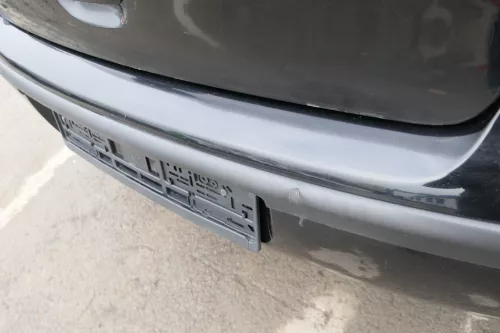 VW Polo 9N 9N3 Stoßstange hinten Heckstoßstange Stoßfänger schwarz L041 (165661)