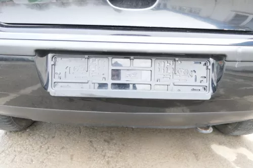 VW Polo 9N 9N3 Stoßstange hinten Heckstoßstange Stoßfänger schwarz L041 (165661)