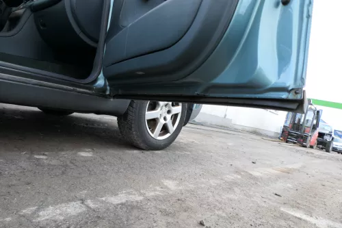 Audi A6 4B C5 Tür nur Türblatt vorne rechts Beifahrertür  grün blau LX6V jaspisg (165667)