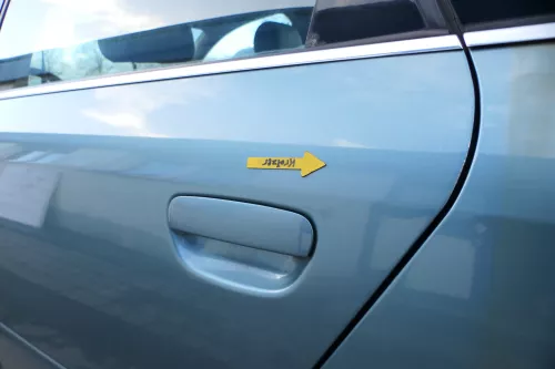 Audi A6 4B C5 Tür Türblatt hinten links  grün blau LX6V jaspisgrün nur Türblatt (165671)