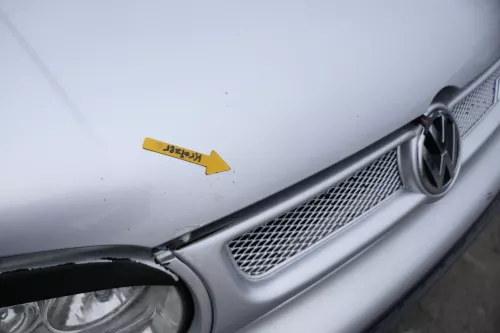 VW Golf 4 Motorhaube Haube Klappe vorne silber grau LA7W grau reflexsilber (165704)