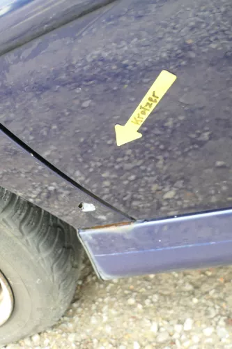 VW Polo 6N 6N2 Tür vorne links Fahrertür 4/5-Türer blau LB5N ohneAnbauteile (165748)