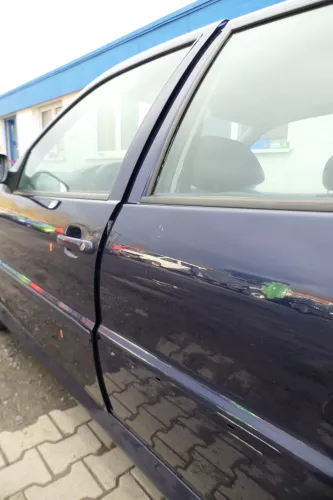 VW Polo 6N 6N2 Tür vorne links Fahrertür 4/5-Türer blau LB5N ohneAnbauteile (165748)