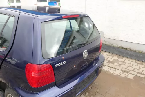 Polo 6N2 Heckklappe Klappe hinten Kofferraumklappe blau LB5N Scheibe (165749)