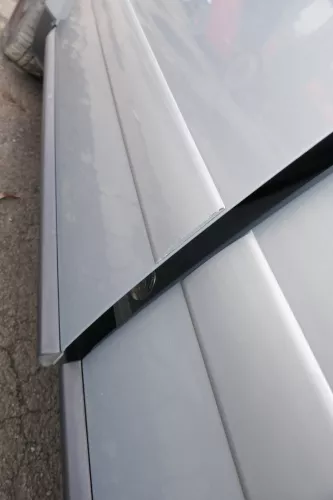 Audi A2 8Z Tür nu das Türblatt vorne links blau LY7R - ohne Anbauteile (165831)