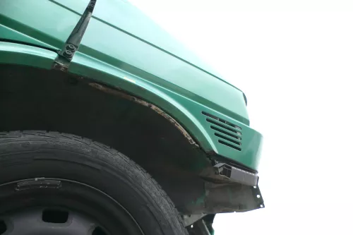 VW T4 kurze Version Kotflügel vorne rechts grün Polizei (166170)