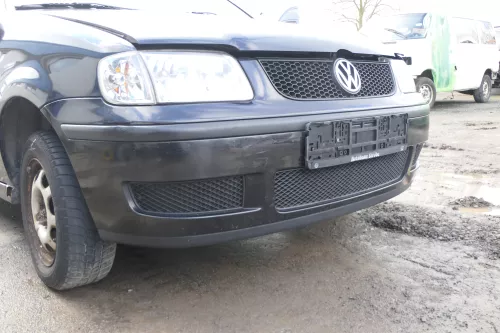 VW Polo 6N2 Stoßstange vorne Frontstoßstange Stoßfänger schwarz LC9Z (166329)