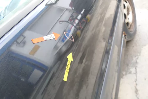 VW Polo 6N 6N2 Tür vorne rechts Beifahrertür 2/3-Türer schwarz LC9Z (166332)